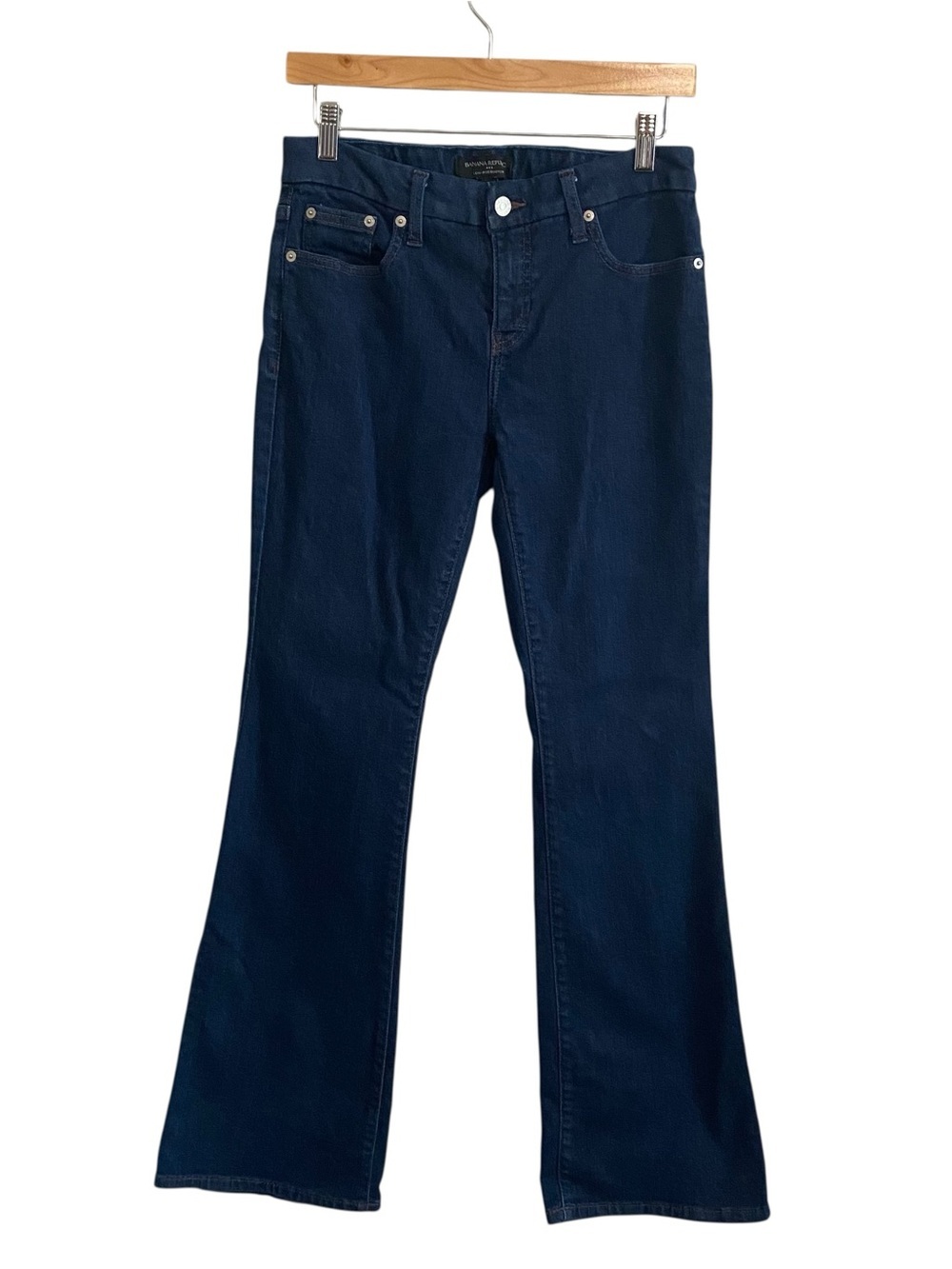 Banana Republic Dark Wash Low Rise Bootcut Jeans Size 27/4